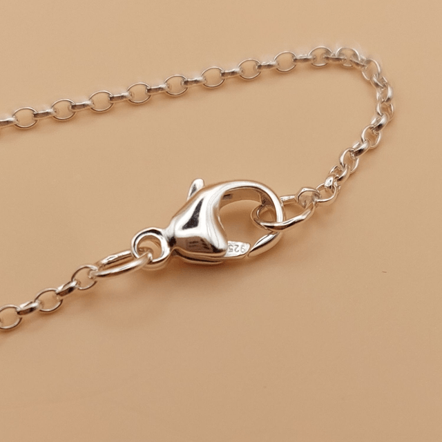 Sterling silver rectangles necklace (style 1)